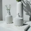 Concrete Sett Wavy Tray Vase