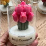 Tulip Bouquet Soy Wax Glass Candle