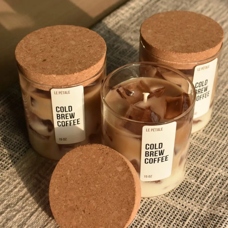 Iced brew coffee candle