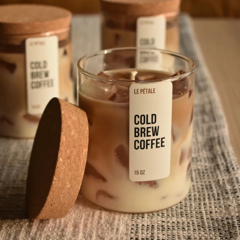 Iced brew coffee candle