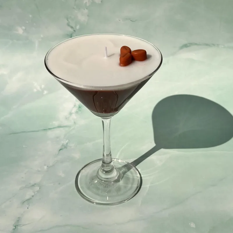 3 Bean Espresso Martini Glass Candle