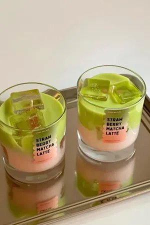 Strawberry Matcha Latte Candle
