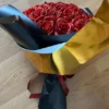 Custom Red Eternal Rose Bouquet | Glitter Ramo Buchon Gift