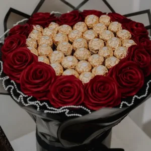 Ferrero Rocher Heart-Shaped Bouquet