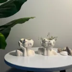 Face and Hand Shaped Cheeky Girl Vase