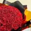 Custom Red Eternal Rose Bouquet | Glitter Ramo Buchon Gift