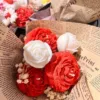 Handmade 6-Flower Candle Bouquet
