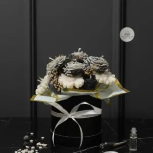 Black Blossom Candle Bouquet