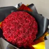 Custom Red Eternal Rose Bouquet | Glitter Ramo Buchon Gift