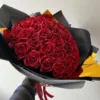 Custom Red Eternal Rose Bouquet | Glitter Ramo Buchon Gift