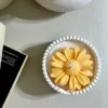 Handmade Daisy Concrete Jar Candle | Aesthetic Floral Decor
