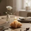 Handmade Croissant Candle | Cute Aesthetic Bakery Room Decor