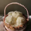Handcrafted Rose Candle Flower Basket