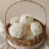 Handcrafted Rose Candle Flower Basket