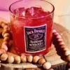 Luxury Whiskey Glass Candle with Realistic Gel Ice Cubes