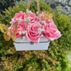 Eternal Rose Bouquet Basket