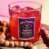 Luxury Whiskey Glass Candle with Realistic Gel Ice Cubes