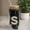 Personalised Initial Glass Tumbler Self-Care Gift Set